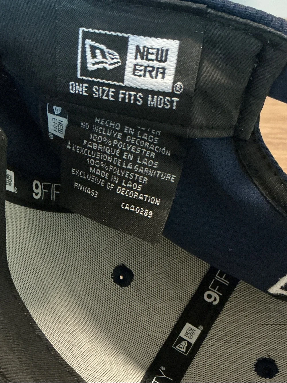 New Era Navy and White Denver Broncos 9FIFTY Snapback Hat